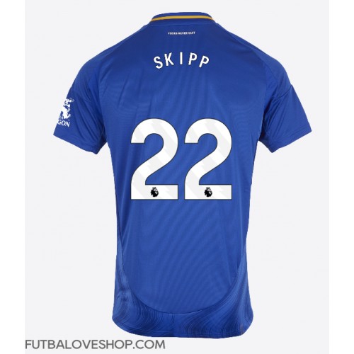 Dres Leicester City Oliver Skipp #22 Domáci 2024-25 Krátky Rukáv